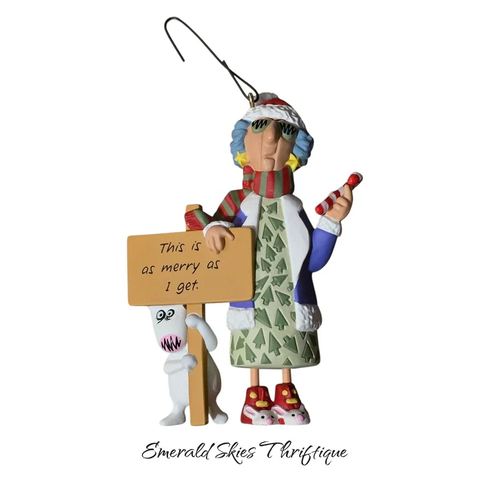 Hallmark keepsake maxine ornaments, lot of 2. Free shipping.‎